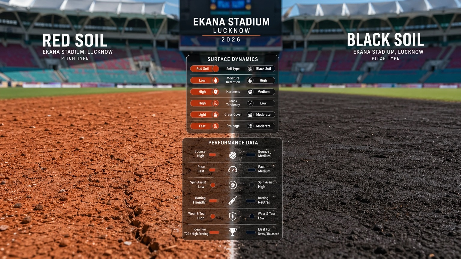 Ekana 2026 Surface Dynamics: Red vs Black Soil Performance Data