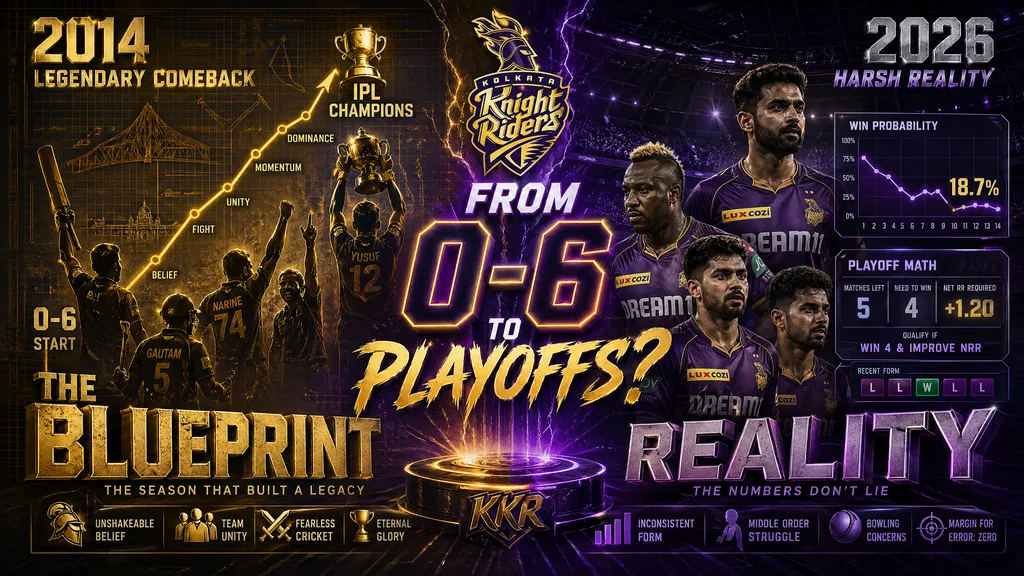 From 0-6 to Playoffs? KKR's 2014 Comeback Blueprint vs 2026 Reality